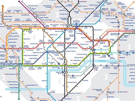 Large Print London Underground Tube Map New May Tfl Elizabeth | The ...