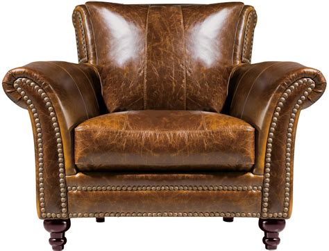 Georgetowne Butler Brown Leather Chair | Brown leather chairs, Brown ...