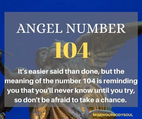 104 Angel Number: Meaning, Twin Flame, And Love - Mind Your Body Soul