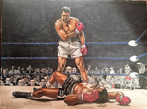 Muhammad Ali vs. Sonny Liston homage capturing the famous phantom ...