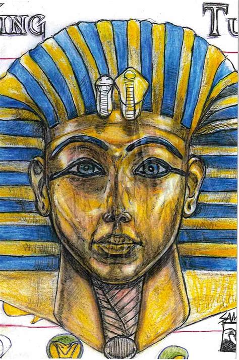 King Tut Drawing by Stevon Sample