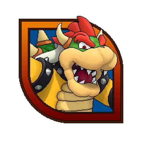 Bowser Logo in Pixel Art : r/bowser