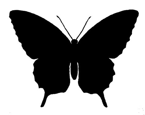 Free Butterfly Silhouette Image Grayscale Digital Supplies ...