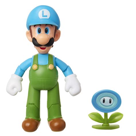 Buy SUPER MARIO Nintendo Collectible Ice Luigi 4" Poseable Articulated ...