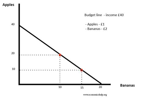 Indifference curves and budget lines - Economics Help