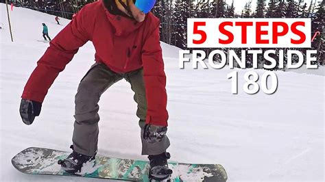 5 Steps to Frontside 180's - Snowboarding Trick Tutorial - YouTube