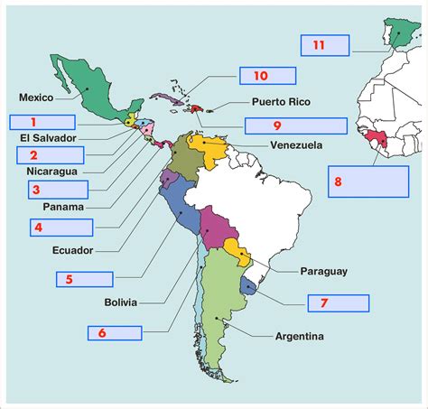 Mapa De Los Paises Hispanohablantes - Communauté MCMS™.