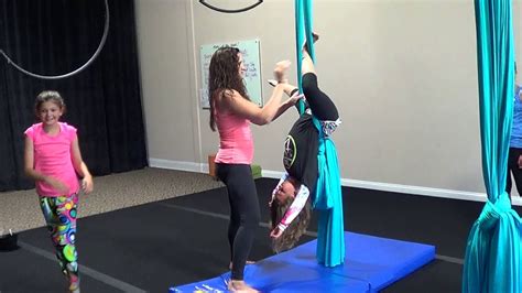 Kids Aerial Silks Class - YouTube