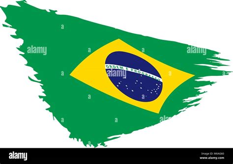 Brazil flag, vector illustration Stock Vector Image & Art - Alamy