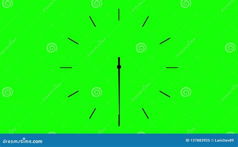 4K Clock Spinning, Watch Animation on Green Screen Stock Video - Video ...