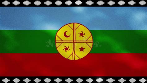 Mapuche Flag. Loop stock video. Video of flagpole, indian - 247473587