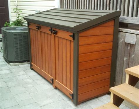 refuse storage shed - Google Search in 2020 | Patio storage, Garbage ...