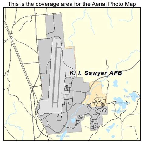 Aerial Photography Map of K I Sawyer AFB, MI Michigan