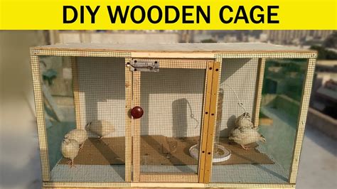 how to make wooden cage for birds at home - YouTube