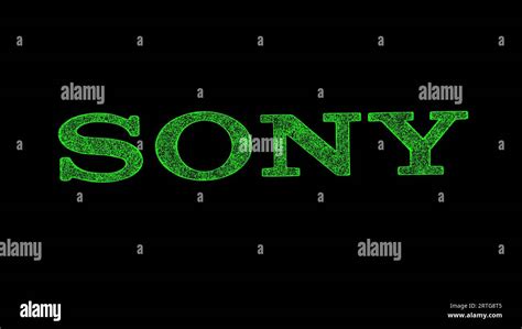 3D SONY logo on black background. Games and Entertainment concept ...