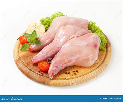 Raw rabbit meat stock image. Image of game, vegetables - 56897559