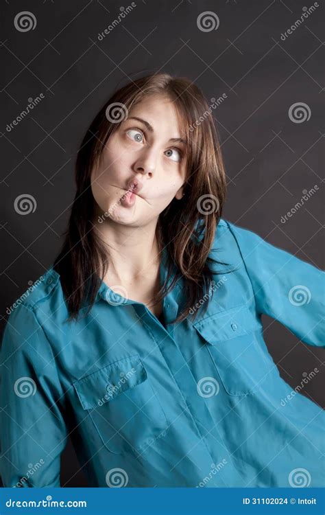 Silly Pucker Face stock photo. Image of crazy, shirt - 31102024