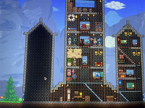 Any ideas on what to put on this side of my castle? : r/Terraria