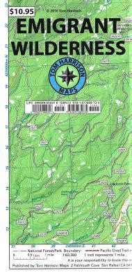 Emigrant Wilderness Trail Map: Shaded-Relief Topo Map by Tom Harrison ...