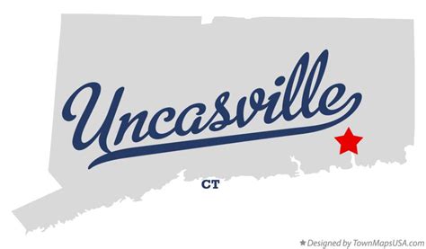 Map of Uncasville, CT, Connecticut