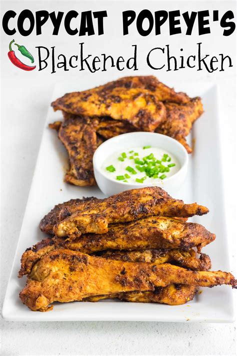 Popeye's Blackened Chicken Recipe - Restless Chipotle