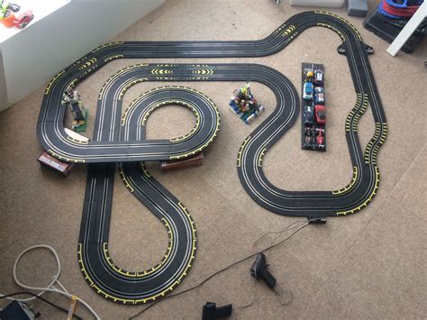 1:43 Track with Carrera Go cars | Slot car race track, Slot car racing ...