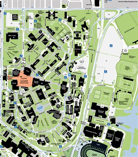 TCU Campus Map Printable