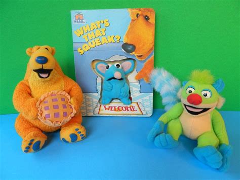 Plush Bear in The Big Blue House, 2 Books, Tutter and Treelo | #1747361553