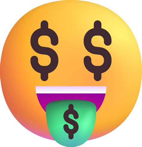 "money mouth face" Emoji - Download for free – Iconduck