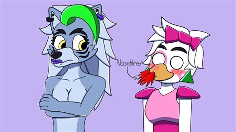 Roxanne Wolf x Glamrock Chica (FNaF SB Fanart) by GwenAlvarez36 on ...