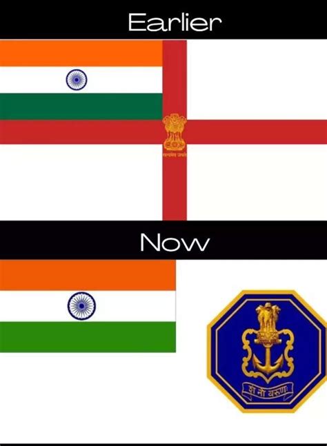 Indian Navy Flag: Navy's new Ensign 'Nishaan' inspired by Shivaji ...