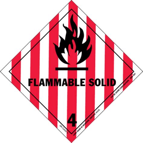 HAZMAT Class 4 Flammable Solids - wikidoc