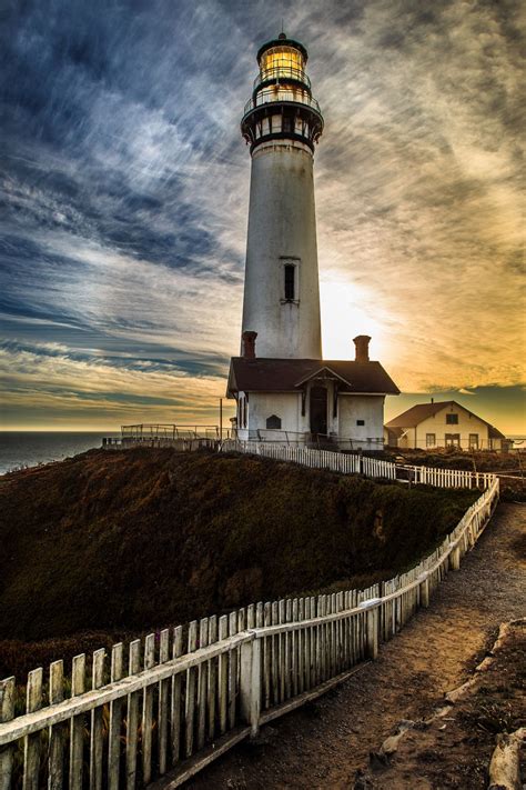 ~~Pigeon Point Lighthouse • sunset, Pescadero, California by T. C ...