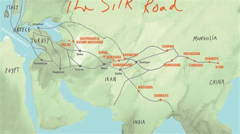 Silk Road Route Map