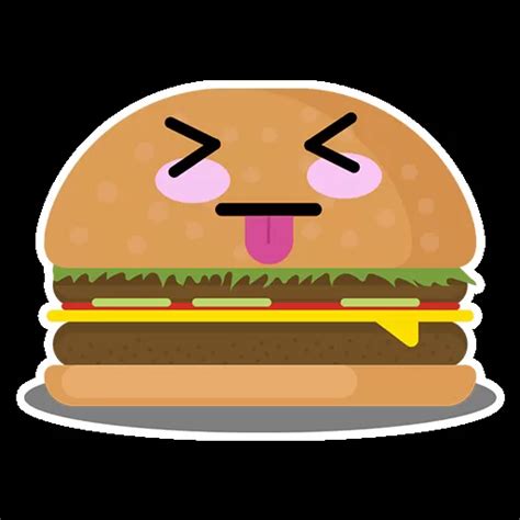 Burger Emoji by stickercommunity.com - Sticker Maker for WhatsApp