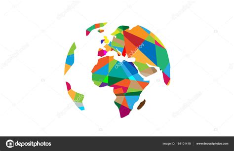 World Map Logo Design Illustration Stock Vector Image by ©Guru86 #184101418