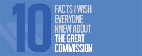 10 Facts About the Great Commission [Infographic] - ChurchMag