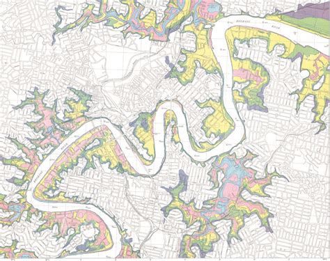 Brisbane River Depth Map