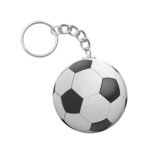 Football Soccer Keychain | Zazzle.com in 2020 | Keychain, Soccer ball ...