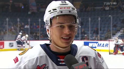 Connor Bedard Pre-game Interview - YouTube