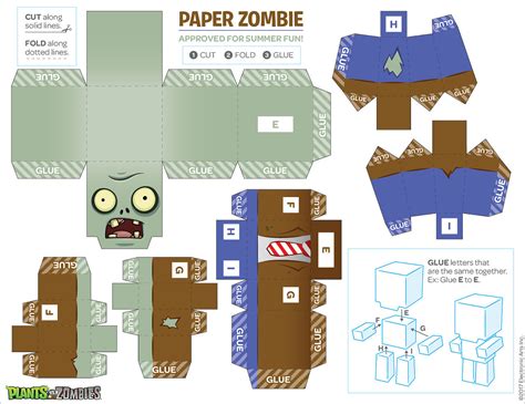 Papercraft Plants Vs Zombies Crafts : More Pics Paper Vs Zombies ...