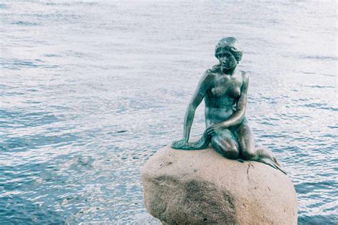 The Little Mermaid Sculpture in Copenhagen