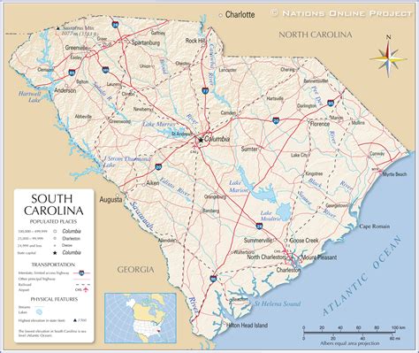 Map Of South Carolina And Georgia - Keith N Olivier