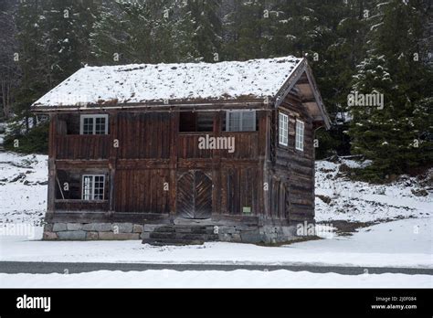 Vest-Telemark museum exhibits old farmhouses from Telemark in Norway ...