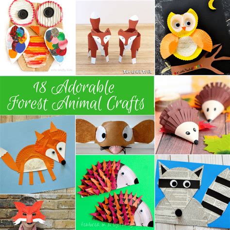 Adorable Forest Animal Crafts - Arty Crafty Kids