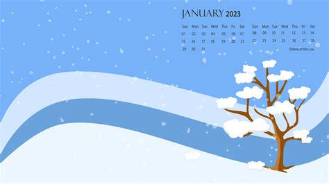 January 2024 Calendar Desktop Wallpaper - Amata Tallie