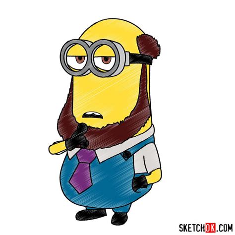 How to Draw Minion Kevin with Beard: A Step-by-Step Guide