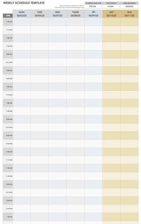 Free Google Sheets Schedule Templates | Smartsheet