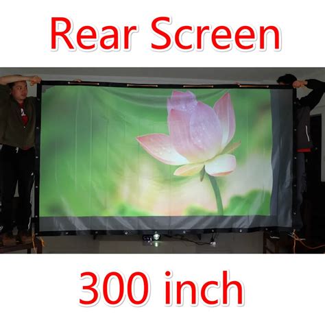 300" 16:9 4:3 Rear Projection Screen Back PVC Material High Quality ...