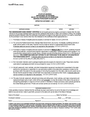 Georgia Form St 5 How To Complete 2012 - Fill and Sign Printable ...